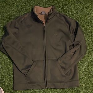Nike Men's Dark Olive Full-Zip Jacket